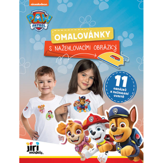 Omaľovánka s nažehľovacími obrázkami Paw Patrol – Tlapková patrola