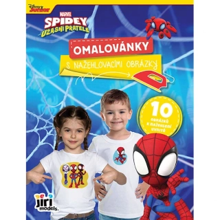 Omaľovánka s nažehľovacími obrázkami – Spider man
